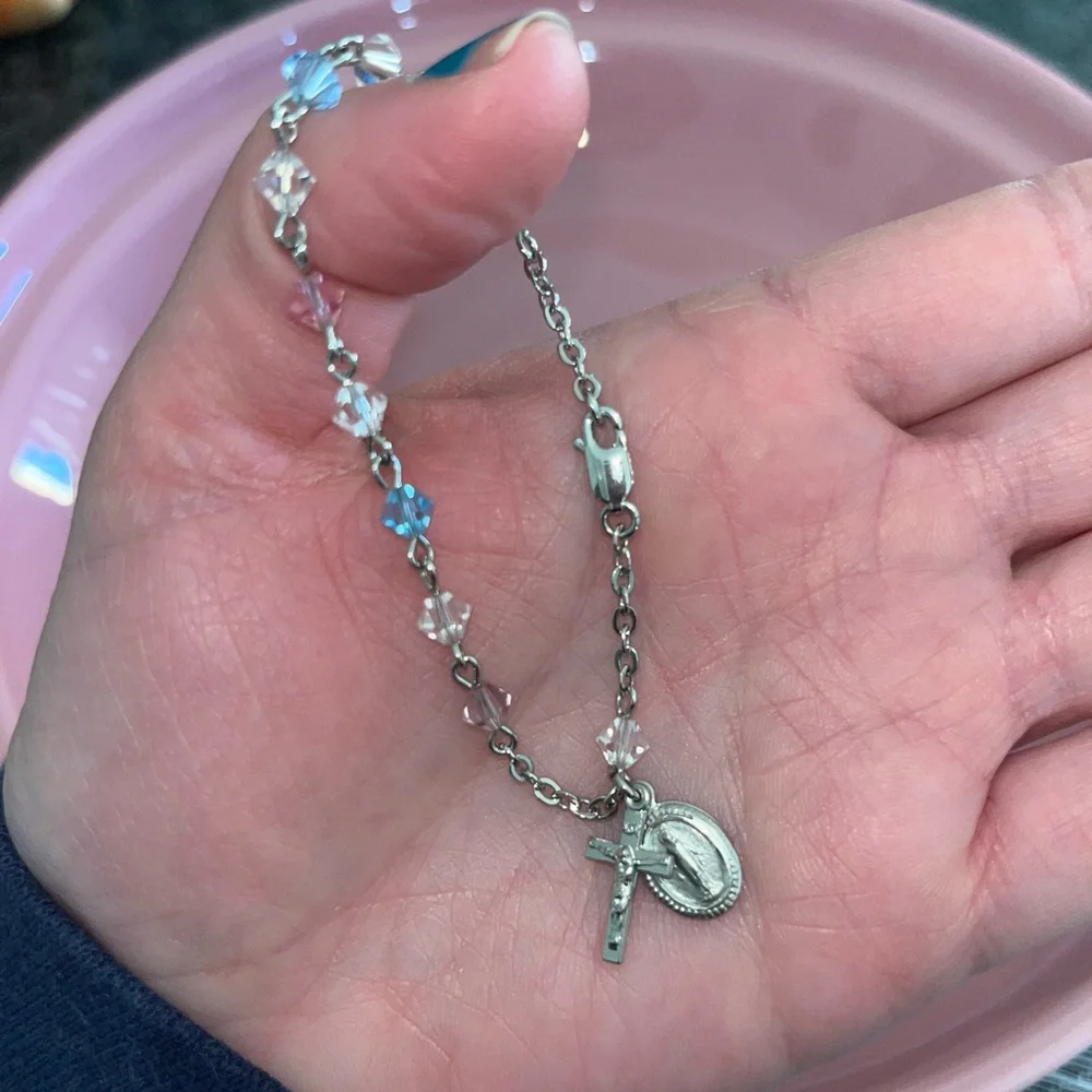 SWAROVSKI ROSARY BRACELET - Picture 4 of 6